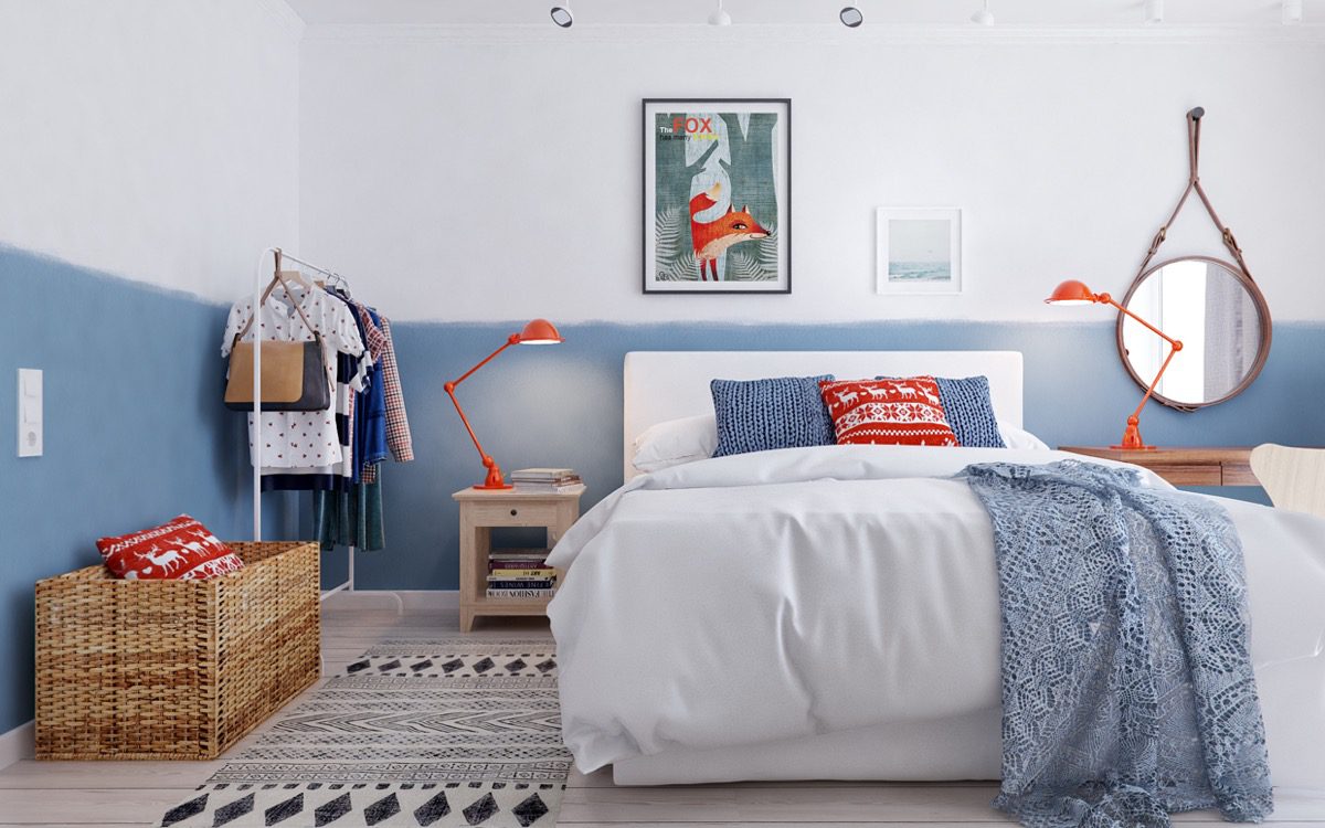 blue-and-orange-scandinavian-bedroom-theme-1