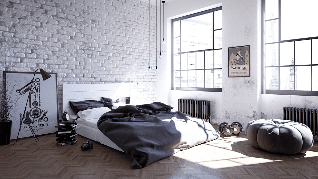 exposed-brick-scandinavian-bedroom-inspiration-1