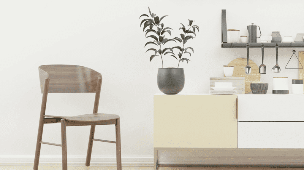 Không gian phòng khách tương lai năm 2026 của NPlus Concept kết hợp công nghệ Smarthome và vật liệu xanh bền vững