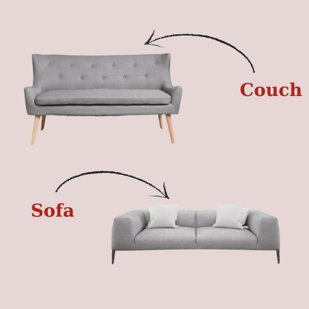 Phân biệt giữa Couch hay Sofa ?