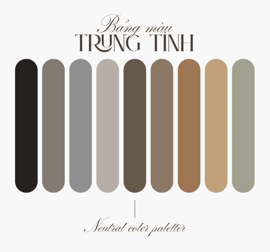 Bảng màu trung tính làm chủ đạo