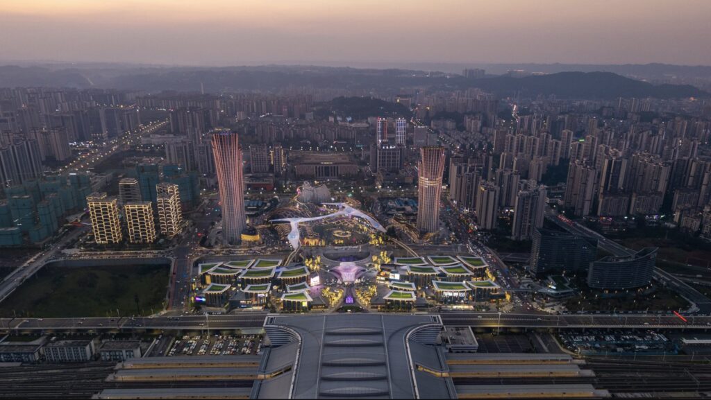 Pelli Clarke & Partners ra mắt khu đô thị lấy cảm hứng từ rừng tre tại Yibin