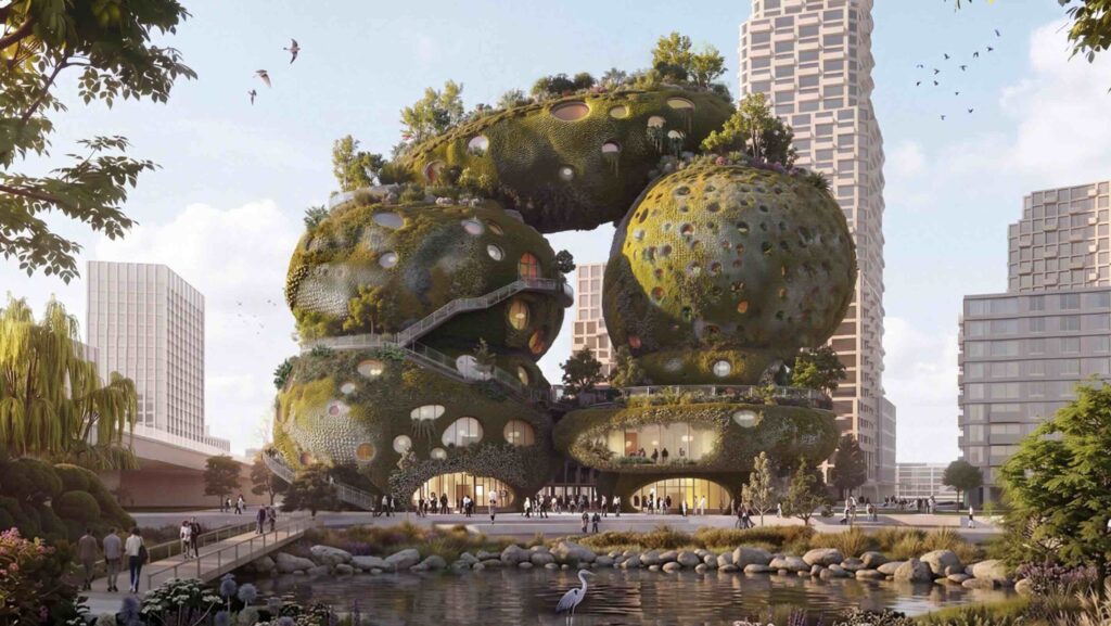 Công trình Rotterdam Rocks! được thiết kế bởi MVRDV nhằm mô phỏng hình dáng những tảng đá