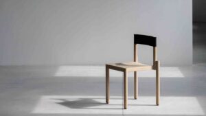 Ghế Adinne của True Design nằm trong số năm sản phẩm mới được giới thiệu trên Dezeen Showroom