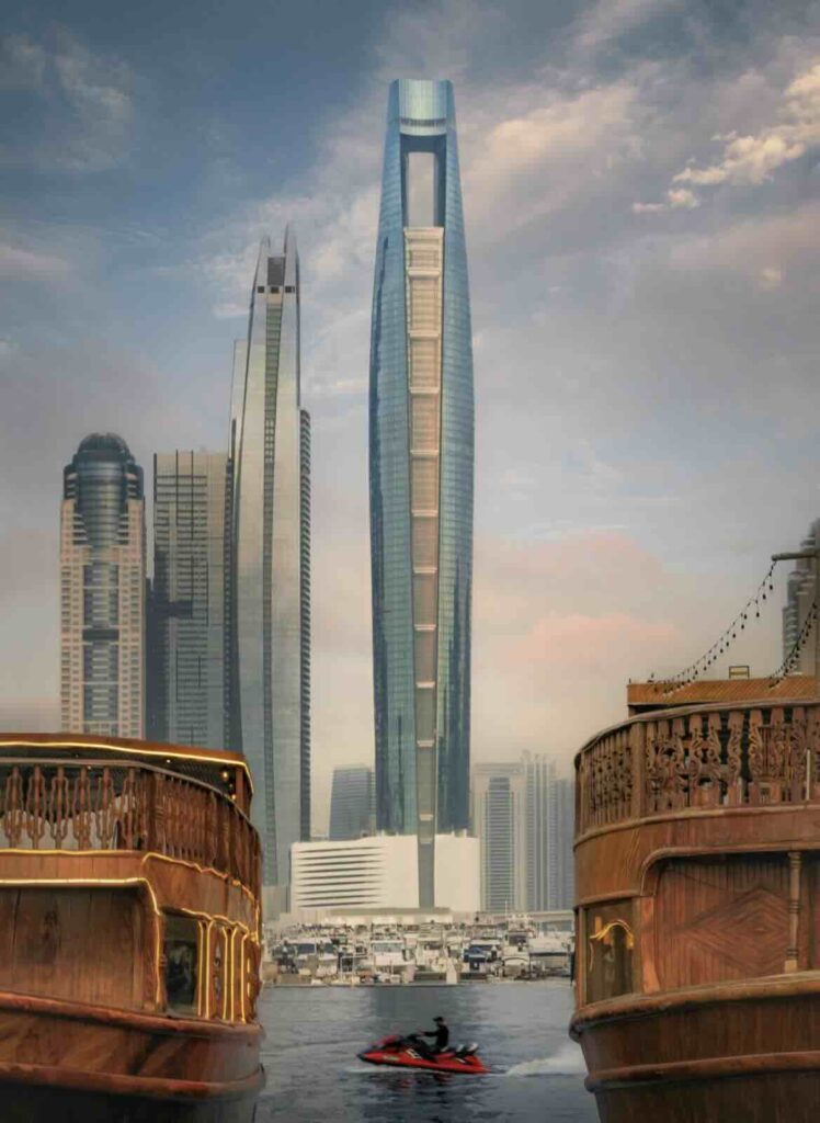 Tòa nhà Ciel Dubai Marina cao 377 mét.