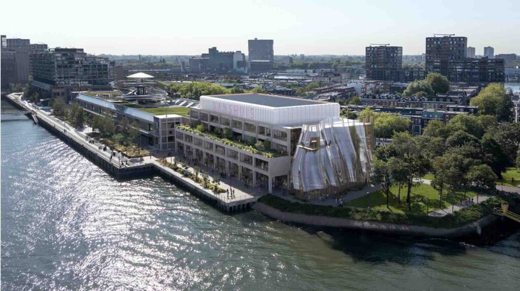 MAD ra mắt phần mở rộng bằng kính gợn sóng trong thiết kế được cập nhật cho Danshuis ở Rotterdam