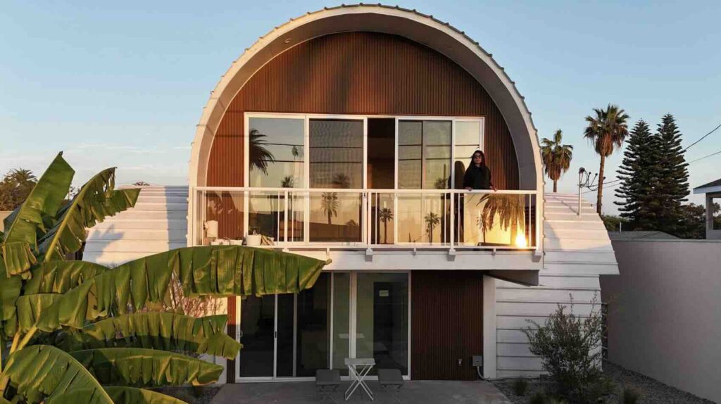 Qastic đã ghép hai căn hộ phụ lại với nhau để tạo thành tòa nhà này ở Los Angeles