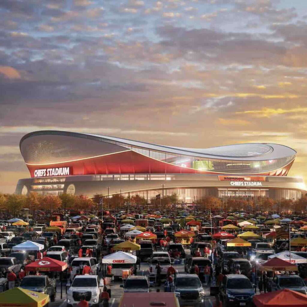 Sân vận động Chiefs, Kansas, do Manica và HTNB thiết kế, năm 2031