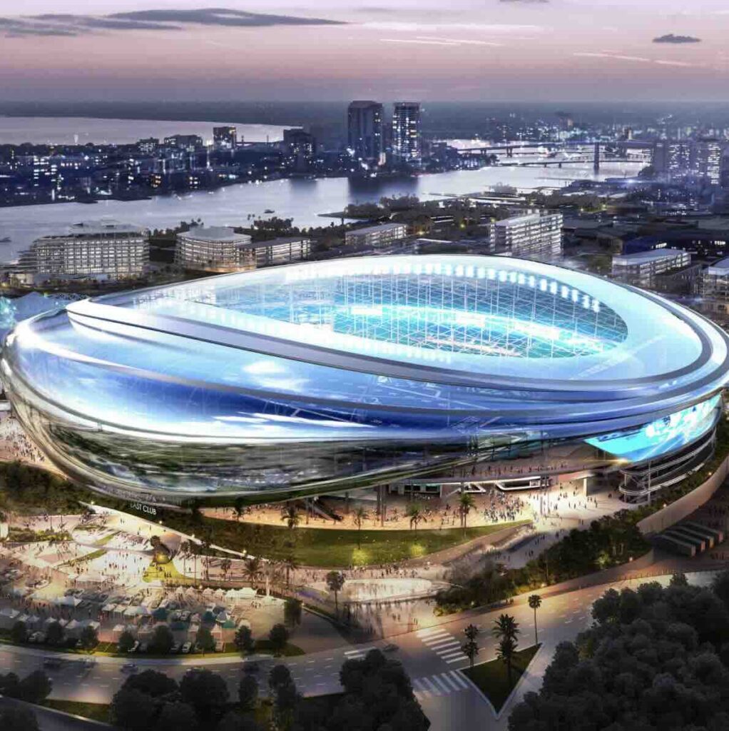 Sân vận động Everbank, Florida, do HOK thiết kế, năm 2028
