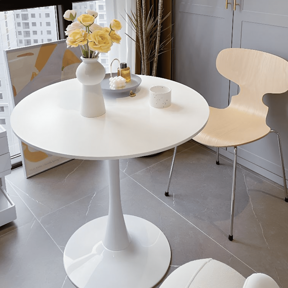 Bàn ăn CB2 – TULIP – LED | NPlus Concept Tulip Dining Table tinh tế